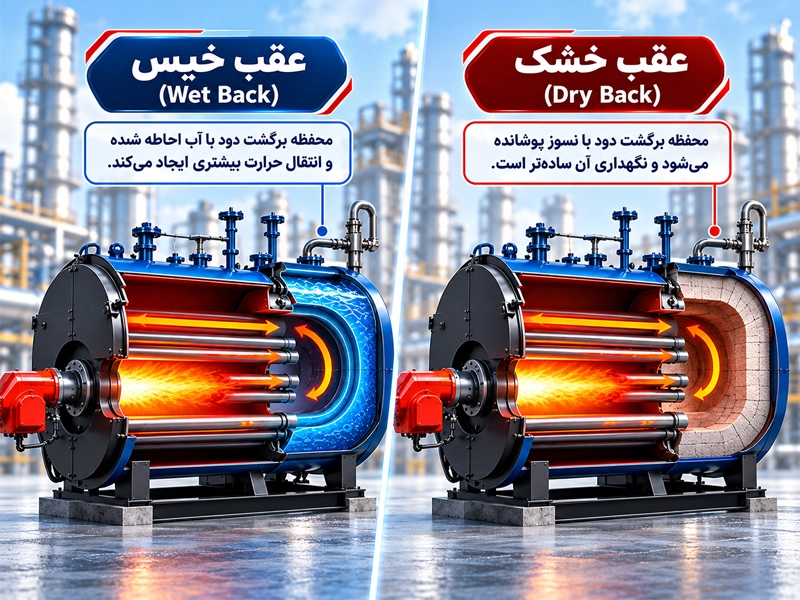انواع جنس دیگ فولادی عقب خشک و عقب خیس 